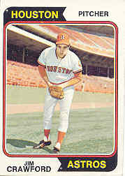 1974 Topps Baseball Cards      279     Jim Crawford RC